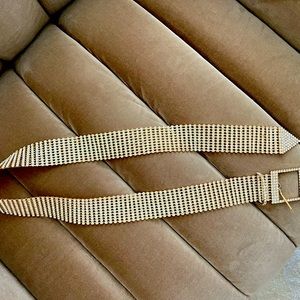 B-LOW The Belt Studded Rhinestone Gold Belt